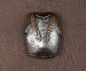 medieval steel knight protective breastplate