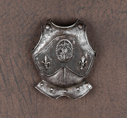 medieval steel knight protective breastplate