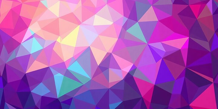Intersecting vibrant polygons form a complex, dynamic geometric pattern,  vector,  colorful