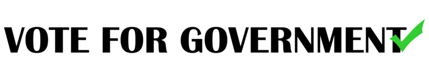 Elections vote sign vector. Voting support campaign. Vote badge design.