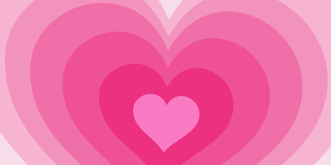 Pink heart background featuring a Valentine heart