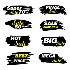 set of discount labels