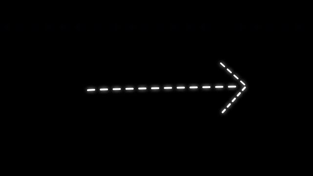 Doodle arrows Animated sketch-style hand-drawn arrow indicating direction and movement for doodle infographic or explainer video design elements