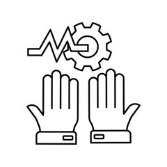 Obraz premium Participating icon with white background vector stock illustration