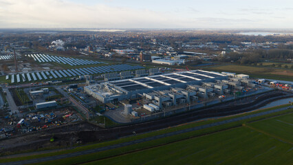 Winschoten Data Center with Solar Energy Aerial View