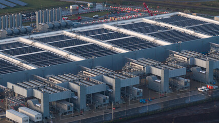 Winschoten Data Center with Solar Energy Aerial View