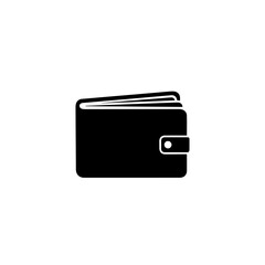 Closed black wallet