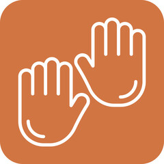 Obraz premium Hands icon style