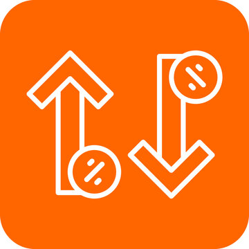 Increase and Decrease icon style