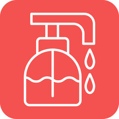 Fototapeta premium Liquid Soap icon style