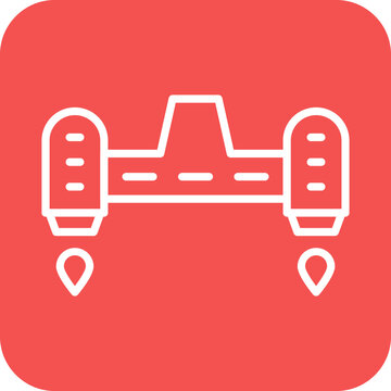 Hoverboard icon style