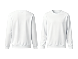 Long sleeve t-shirt mockup with transparent background