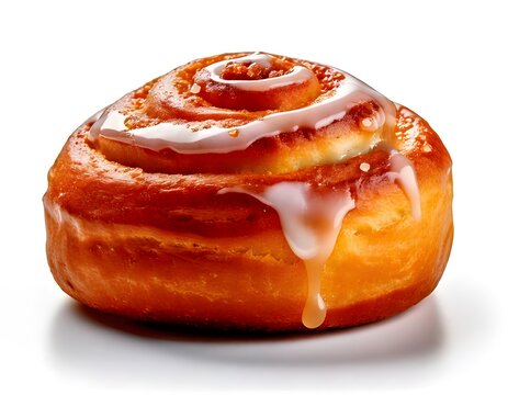 sweet bun isolated on white