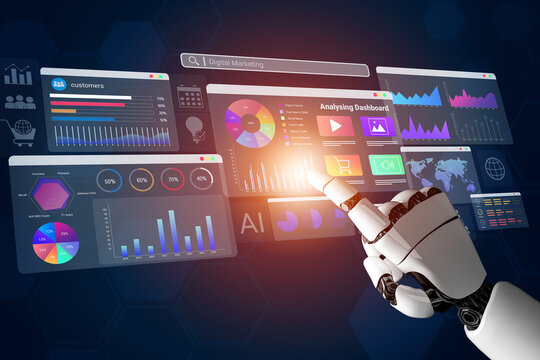 AI processing digital marketing metrics and visualizing campaign performance data to improve strategy, insights, and ROI optimization for online businesses Parse - Powered by Adobe