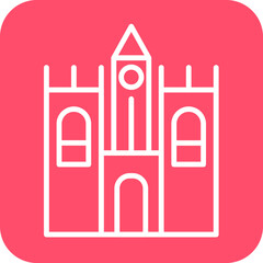 Fototapeta premium Castle icon style