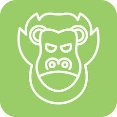 Orangutan icon style © designing ocean