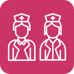 Nurse Practitioner icon style © designing ocean