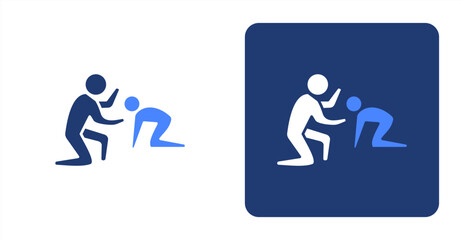 Drive Glyph Color , Two-tone color and contrasting background icon illustration