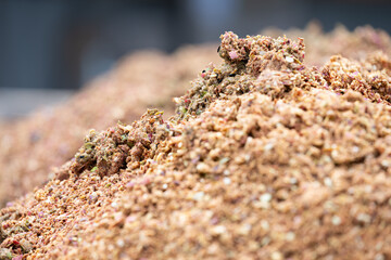 apple pomace - a nutrient rich by-product from apple juice pressing, ideal for winter feeding of wild game