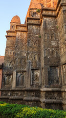 India, Assam, Sivasagar, Beautiful Carvings of Hindu Deities on Joysagar Temple, The 17th Century Ahom Dynasty Monument Built By  powerful Ahom King Swargadeo Rudra Singha.