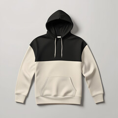 black and white hooded sweatshirt, black sweater