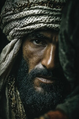 Umar ibn al Khattab demonstrating strength and leadership in ancient Arabia