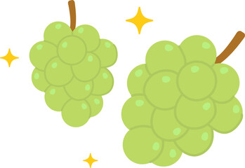 Cute Green Grape