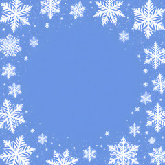 Winter Snowflake Pattern Background: Festive Holiday Season Decoration and Frosty Ambiance