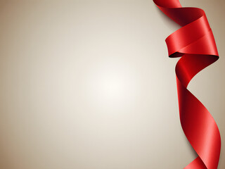 Red Satin Silk Ribbon: Elegant Diagonal Background for Celebration and Gift Wrap