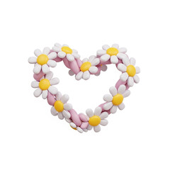 Obraz premium A pink basket filled with candies, chocolates, and a bottle surrounded by sweets and hearts