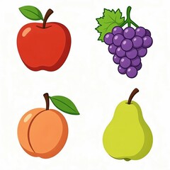 fruit icons illustration 