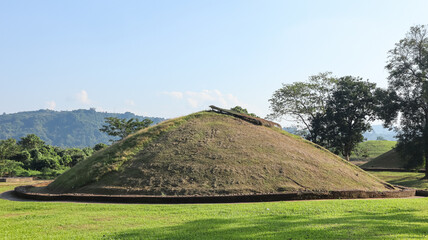 India, Assam, Sivasagar, View of Different Maidans The Burial Places of Ahom Dynasty Royal Personalities, Garhgaon. The World Heritage Site.