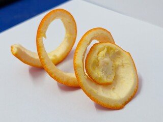 Close-Up of an Orange Peel for compost