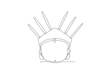 Ondel ondel concept one-line drawing