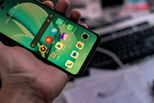 Teplyk, Ukraine, December 24, 2025: realme launch new smartphone realme C71