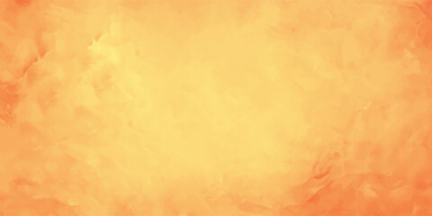 Orange watercolor abstract background texture.
