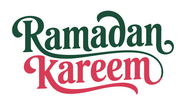 Ramadan Kareem: A festive and welcoming illustration of Ramadan Kareem in elegant calligraphy.