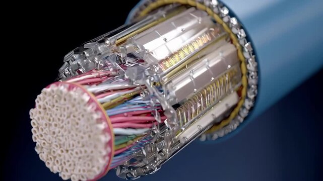 Medium framing of CAT6 twisted pair cable focusing on enhanced shielding and construction designed for higher data transmission speeds