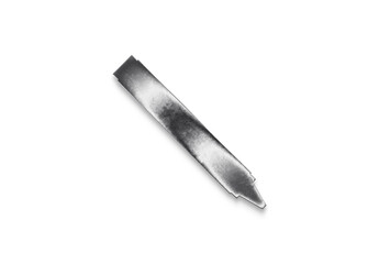 Chrome metal 3D logo effect Mockup of Crayon.