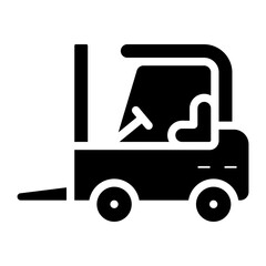 forklift machine glyph icon © agusraharj