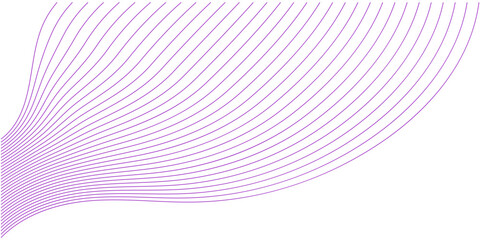 Fototapeta premium Modern abstract design with elegant lavender lines flowing in a gentle curve