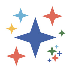 Obraz premium sparkle star ai icon vector