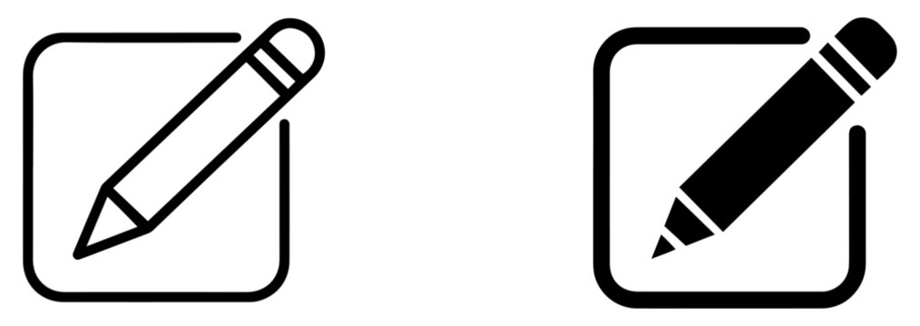 edit pencil icon set vector