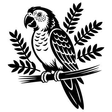 Vector Illustration of Parrot