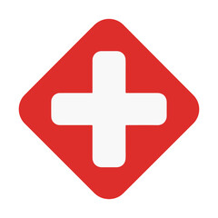 Fototapeta premium first aid medical cross icon set