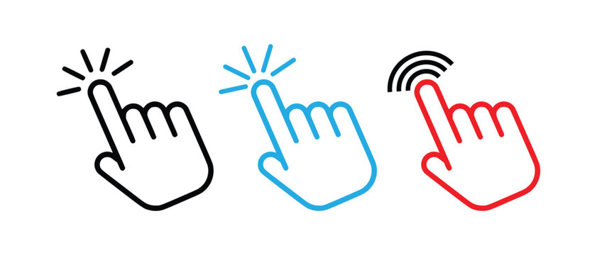 Swipe Gesture Icon Set &ndash; Touchscreen Flick and Scroll Symbols for Design in Minimal Style
