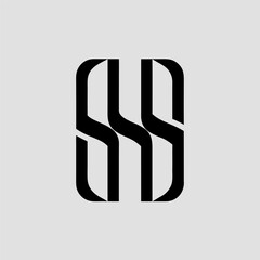 s ans s+e monogram logo designs with white backgrounds