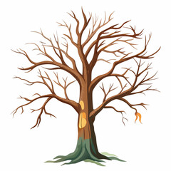vector tree silhouette