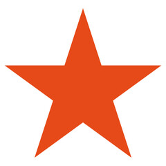 Obraz premium Flat Colored Star Icon for Rating Systems and Favorite Marking