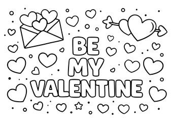 Valentine&rsquo;s Day quote coloring pages for kids featuring love and kindness messages. Perfect for February classroom activities, SEL lessons, bulletin boards, and fun holiday coloring printables for K&ndash;3